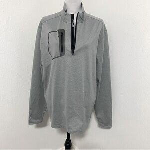 Ralph Lauren RLX Men's Driver Luxury Half Zip Pullover, XL Reflective Lettering